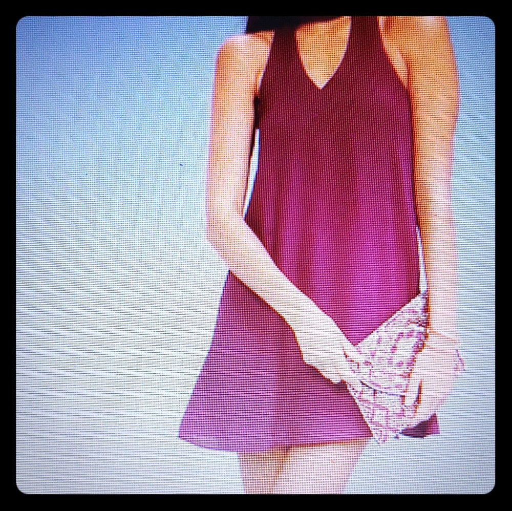 Lulus magenta swing dress